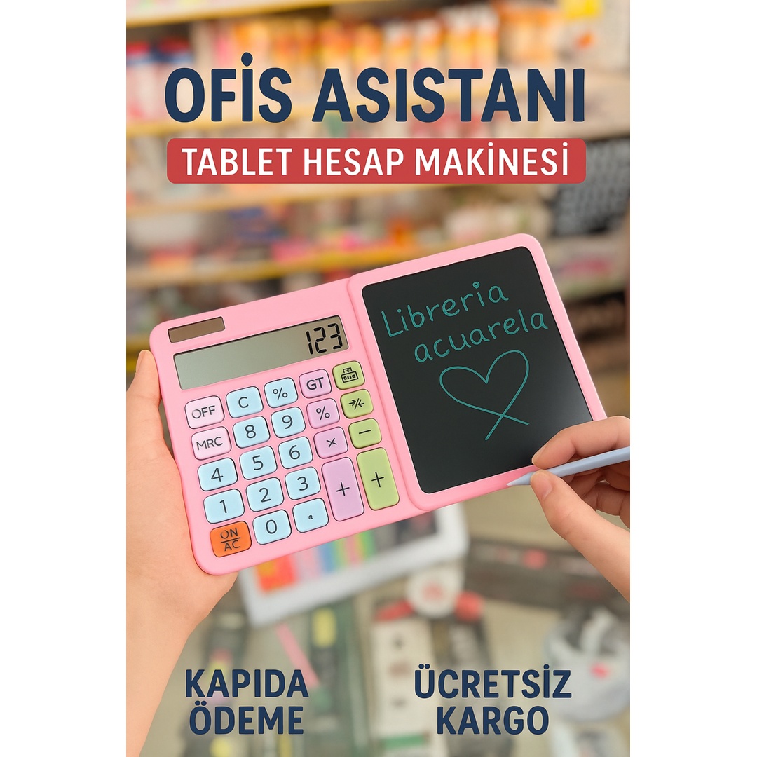 YAZI TAHTALI HESAP MAKİNESİ